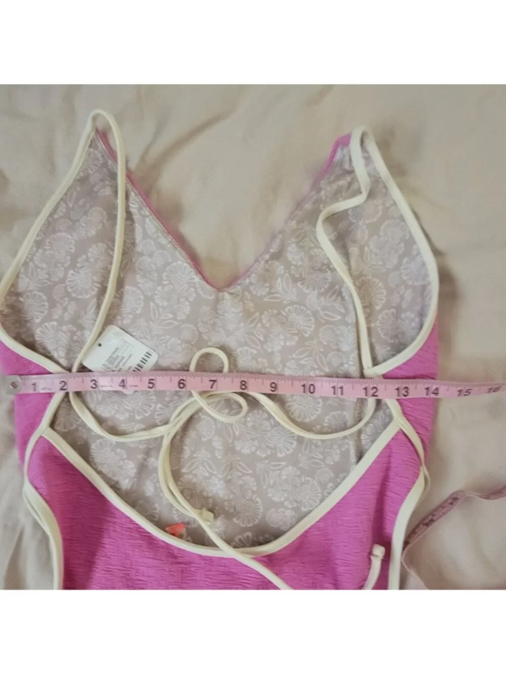 Free People Free-est Amber One piece Swimsuit Beach Sexy Pool Pink Womens XL